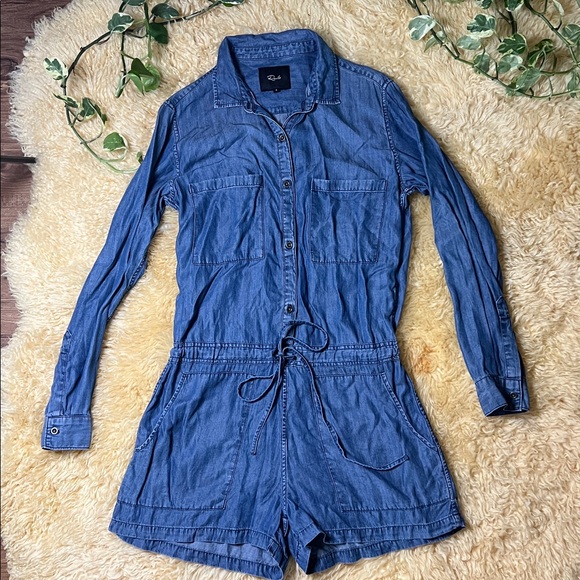 Rails Bryant Chambray Romper - Picture 3 of 7